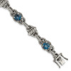 Lex & Lu Sterling Silver London Blue Topaz Bracelet - Lex & Lu