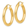 Lex & Lu 10k Yellow Gold Polished Lightweight Hoop Earrings LAL45682 - 2 - Lex & Lu