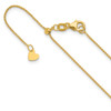 Lex & Lu 14k Yellow Gold Round Cable Adjustable Chain - Lex & Lu
