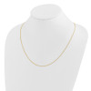 Lex & Lu 14k Yellow Gold Adjustable .85mm Wheat Chain - 5 - Lex & Lu