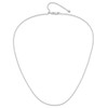 Lex & Lu 14k White Gold Adjustable 1mm D/C Wheat Chain - 4 - Lex & Lu