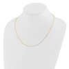 Lex & Lu 14k Yellow Gold Adjustable D/C Cable Chain LAL45821 - 3 - Lex & Lu