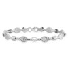 Lex & Lu 14k White Gold D/C Bracelet LAL45893 - 3 - Lex & Lu