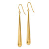 Lex & Lu 14k Yellow Gold Polished Shepherd Hook Earrings - 2 - Lex & Lu
