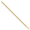 Lex & Lu 10k Yellow Gold Two-tone D/C Bracelet LAL45940 - 2 - Lex & Lu