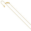 Lex & Lu 10k Yellow Gold Adjustable .7MM Box Chain - 2 - Lex & Lu