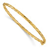 Lex & Lu 14k Yellow Gold Bangle - Lex & Lu