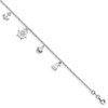 Lex & Lu Sterling Silver Adjustable Anklet (9-10) LAL46015 - Lex & Lu