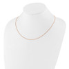 Lex & Lu Sterling Silver Rose Gold-plated Adjustable Box Chain - 3 - Lex & Lu