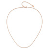 Lex & Lu Sterling Silver Rose Gold-plated Adjustable Box Chain - 4 - Lex & Lu