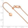 Lex & Lu Sterling Silver Rose Gold-plated Adjustable Box Chain - 6 - Lex & Lu