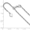 Lex & Lu Sterling Silver Adjustable Singapore Chain - 6 - Lex & Lu