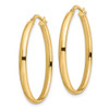 Lex & Lu 14k Yellow Gold Polished Oval Hoop Earrings LAL46137 - 2 - Lex & Lu