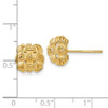 Lex & Lu 14k Yellow Gold D/C Basketweave Post Earrings - 4 - Lex & Lu
