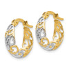 Lex & Lu 14k Two-tone Gold Earrings LAL46279 - 2 - Lex & Lu