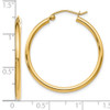 Lex & Lu 14k Yellow Gold 2mm Polished Hoop Earrings - 4 - Lex & Lu