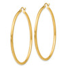 Lex & Lu 14k Yellow Gold 2mm Polished Hinged Hoop Earrings - 2 - Lex & Lu