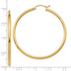 Lex & Lu 14k Yellow Gold 2mm Polished Hinged Hoop Earrings - 4 - Lex & Lu