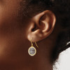 Lex & Lu 14k Two-tone Gold Wire Wrapped Dangle Shephered Hook Earrings - 3 - Lex & Lu