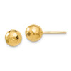 Lex & Lu 14k Yellow Gold Polished Faceted Post Earrings - Lex & Lu