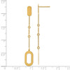 Lex & Lu 14k Yellow Gold Polished Post Dangle Earrings LAL46808 - 4 - Lex & Lu