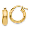 Lex & Lu 14k Yellow Gold Polished Hoop Earrings LAL46848 - Lex & Lu
