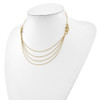 Lex & Lu 14k Yellow Gold Four Layer Rope Chain Necklace - 3 - Lex & Lu