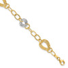 Lex & Lu 14k Two-tone Gold Polished Fancy Link Bracelet LAL47044 - Lex & Lu