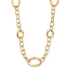 Lex & Lu 14k Yellow Gold Polished Fancy Link Necklace LALLF226-17 - Lex & Lu