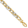 Lex & Lu 14k Two-tone Gold Polished Fancy Link Bracelet LAL47082 - Lex & Lu
