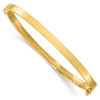 Lex & Lu 14k Gold Polished Hinged Bangle Bracelet - Lex & Lu