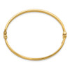 Lex & Lu 14k Gold Polished Hinged Bangle Bracelet - 2 - Lex & Lu