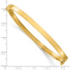 Lex & Lu 14k Gold Polished Hinged Bangle Bracelet - 3 - Lex & Lu