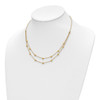 Lex & Lu 14k Yellow Gold D/C Beaded Necklace LAL47168 - 4 - Lex & Lu