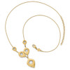 Lex & Lu Leslies 14k Yellow Gold Polished and Brushed w/2in ext. Necklace LF520-16 - 2 - Lex & Lu