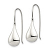 Lex & Lu Sterling Silver Tear Drop Shaped Drop Wire Earrings - 2 - Lex & Lu