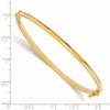 Lex & Lu 14k Yellow Gold Polished Hinged Bangle LAL47244 - 3 - Lex & Lu