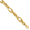 Lex & Lu 14k Yellow Gold Polished Fancy Link Bracelet 7'' - Lex & Lu