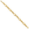 Lex & Lu 14k Yellow Gold Polished Fancy Link Bracelet 7'' - 2 - Lex & Lu