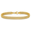 Lex & Lu 14k Yellow Gold Polished S Link Bracelet - 3 - Lex & Lu