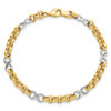 Lex & Lu 14k Two-tone Gold Polished Infinity Bracelet - 5 - Lex & Lu