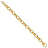 Lex & Lu 14k Yellow Gold Polished Fancy Link 8'' Bracelet LALLF884-8 - 2 - Lex & Lu