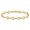 Lex & Lu 14k Yellow Gold Polished Fancy Link 7.5'' Bracelet LAL47502 - 3 - Lex & Lu
