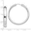 Lex & Lu Sterling Silver w/Rhodium 5mm Half Round Tube Earrings - 4 - Lex & Lu