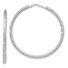 Lex & Lu Sterling Silver D/C Endless Hoop Earrings LAL47710 - Lex & Lu