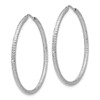 Lex & Lu Sterling Silver D/C Endless Hoop Earrings LAL47710 - 2 - Lex & Lu