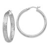 Lex & Lu Sterling Silver w/Rhodium In/Out D/C Earrings LAL47775 - Lex & Lu