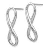 Lex & Lu Sterling Silver Polished Ifinity Symbol Post Earrings - 2 - Lex & Lu