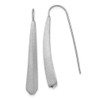 Lex & Lu Sterling Silver Polished and Brushed Earrings - Lex & Lu