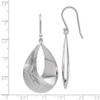 Lex & Lu Sterling Silver Polished and Textured Dangle Earrings LAL47944 - 4 - Lex & Lu